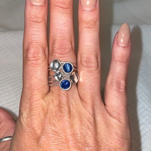Silver Stackable Rings Costume Jewelry - Picture 1 of 6